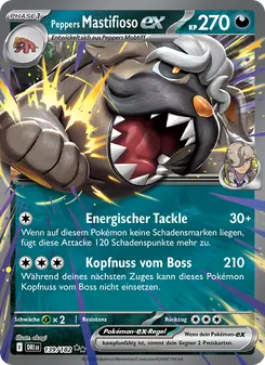 Karte Peppers Mastifioso-ex aus Ewige Rivalen, Nummer 139/182