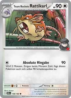 Karte Team Rockets Rattikarl aus Ewige Rivalen, Nummer 148/182