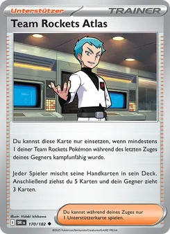 Karte Team Rockets Atlas aus Ewige Rivalen, Nummer 170/182