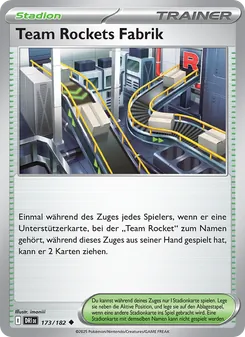 Karte Team Rockets Fabrik aus Ewige Rivalen, Nummer 173/182