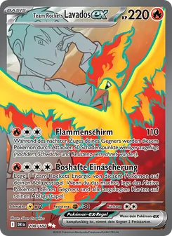 Karte Team Rockets Lavados-ex aus Ewige Rivalen, Nummer 208/182