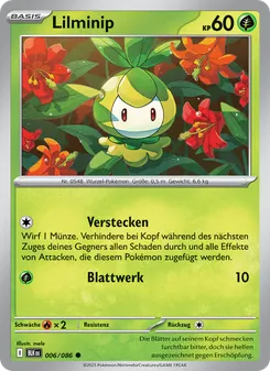 Karte Lilminip aus Schwarze Blitze, Nummer 006/86
