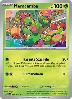 Karte Maracamba aus Schwarze Blitze, Nummer 008/86