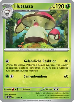 Karte Hutsassa aus Schwarze Blitze, Nummer 011/86