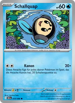 Karte Schallquap aus Schwarze Blitze, Nummer 019/86
