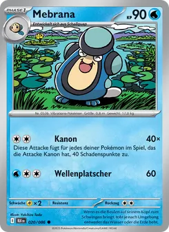 Karte Mebrana aus Schwarze Blitze, Nummer 020/86