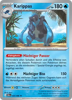 Karte Karippas aus Schwarze Blitze, Nummer 023/86