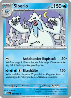 Karte Siberio aus Schwarze Blitze, Nummer 026/86