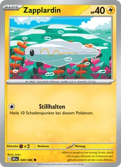 Karte Zapplardin aus Schwarze Blitze, Nummer 030/86