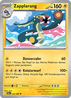 Karte Zapplarang aus Schwarze Blitze, Nummer 032/86