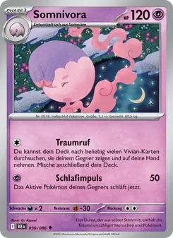 Karte Somnivora aus Schwarze Blitze, Nummer 036/86