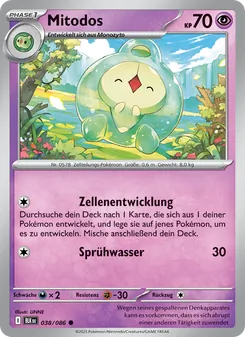 Karte Mitodos aus Schwarze Blitze, Nummer 038/86