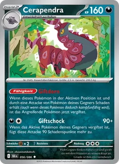 Karte Cerapendra aus Schwarze Blitze, Nummer 056/86