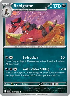 Karte Rabigator aus Schwarze Blitze, Nummer 059/86