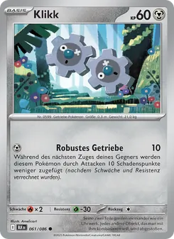 Karte Klikk aus Schwarze Blitze, Nummer 061/86
