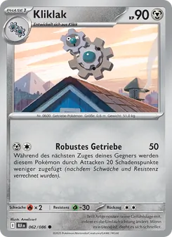 Karte Kliklak aus Schwarze Blitze, Nummer 062/86