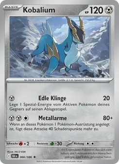 Karte Kobalium aus Schwarze Blitze, Nummer 066/86