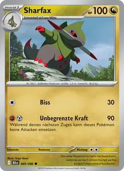 Karte Sharfax aus Schwarze Blitze, Nummer 069/86