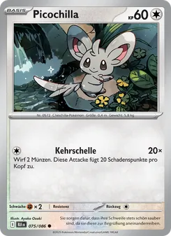 Karte Picochilla aus Schwarze Blitze, Nummer 075/86