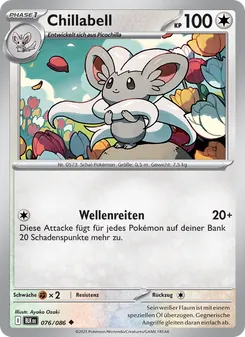 Karte Chillabell aus Schwarze Blitze, Nummer 076/86