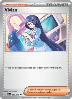 Karte Vivian aus Schwarze Blitze, Nummer 082/86