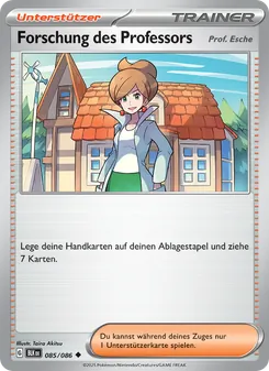 Karte Forschung des Professors aus Schwarze Blitze, Nummer 085/86