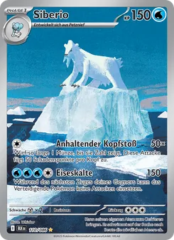 Karte Siberio aus Schwarze Blitze, Nummer 110/86