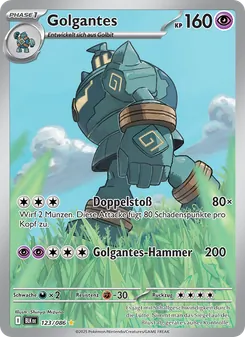 Karte Golgantes aus Schwarze Blitze, Nummer 123/86