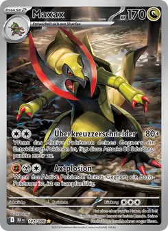 Karte Maxax aus Schwarze Blitze, Nummer 147/86