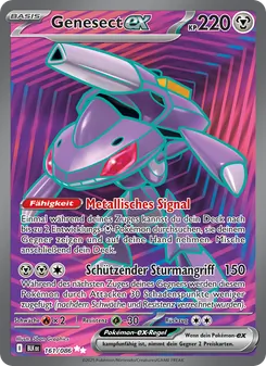 Karte Genesect-ex aus Schwarze Blitze, Nummer 161/86