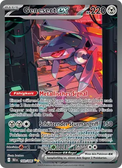 Karte Genesect-ex aus Schwarze Blitze, Nummer 169/86