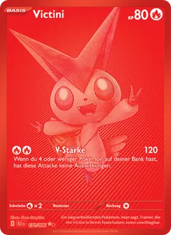 Karte Victini aus Schwarze Blitze, Nummer 171/86