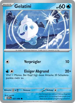 Karte Gelatini aus Weiße Flammen, Nummer 027/86