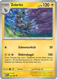 Karte Zebritz aus Weiße Flammen, Nummer 032/86