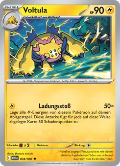 Karte Voltula aus Weiße Flammen, Nummer 034/86