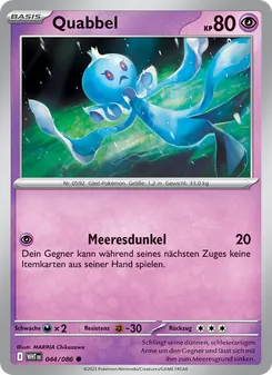 Karte Quabbel aus Weiße Flammen, Nummer 044/86