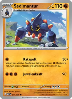 Karte Sedimantur aus Weiße Flammen, Nummer 047/86
