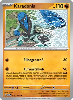 Karte Karadonis aus Weiße Flammen, Nummer 049/86