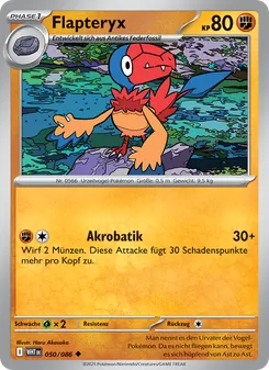 Karte Flapteryx aus Weiße Flammen, Nummer 050/86
