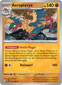 Karte Aeropteryx aus Weiße Flammen, Nummer 051/86