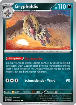Karte Grypheldis aus Weiße Flammen, Nummer 064/86