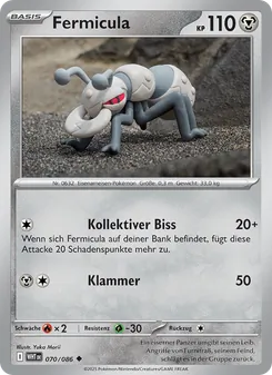 Karte Fermicula aus Weiße Flammen, Nummer 070/86