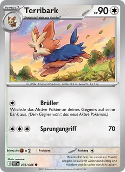 Karte Terribark aus Weiße Flammen, Nummer 075/86