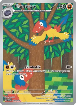 Karte Flapteryx aus Weiße Flammen, Nummer 131/86