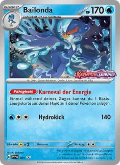 Karte Bailonda aus SVP Black Star Promos, Nummer 005/225