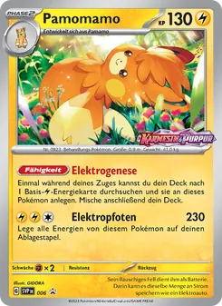 Karte Pamomamo aus SVP Black Star Promos, Nummer 006/225