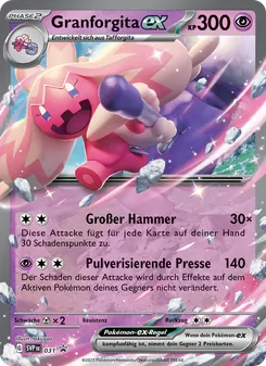 Karte Granforgita-ex aus SVP Black Star Promos, Nummer 031/225