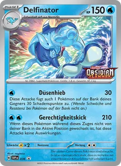 Karte Delfinator aus SVP Black Star Promos, Nummer 036/225