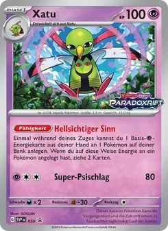 Karte Xatu aus SVP Black Star Promos, Nummer 059/225