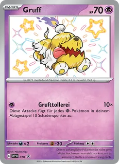 Karte Gruff aus SVP Black Star Promos, Nummer 070/225
